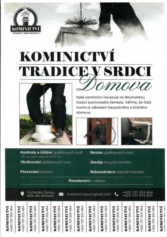 Kominictví tradice v srdi Domava nabízí své služby